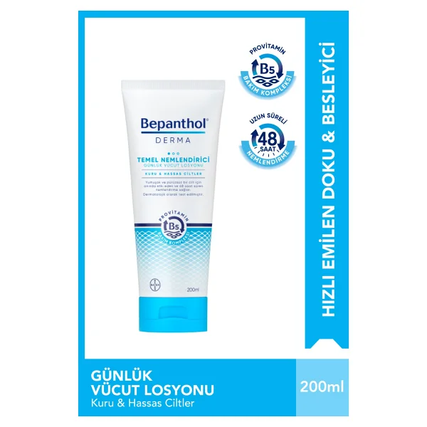 Bepanthol Derma Temel Nemlendirici Günlük 200 Ml Vücut Losyonu - Görsel 7