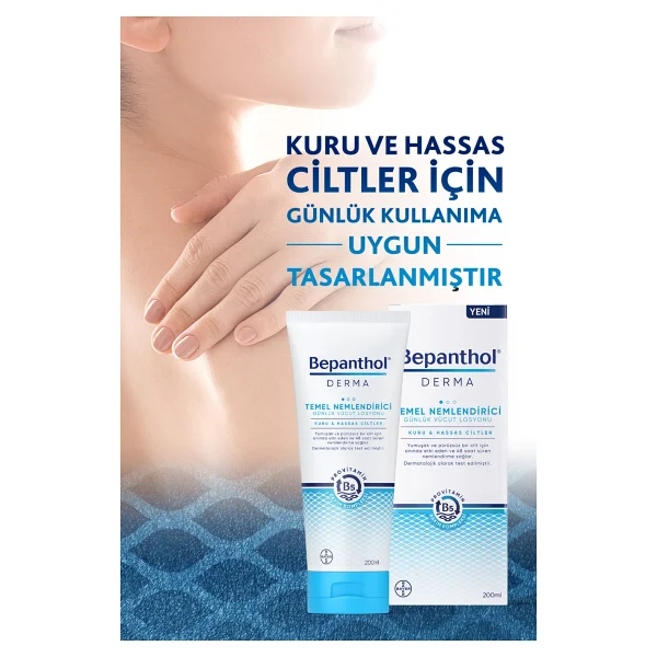 Bepanthol Derma Temel Nemlendirici Günlük 200 Ml Vücut Losyonu - Görsel 8