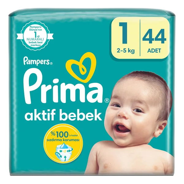 Prima Aktif 1 Numara Yenidoğan 44'lü Bebek Bezi - Görsel 3