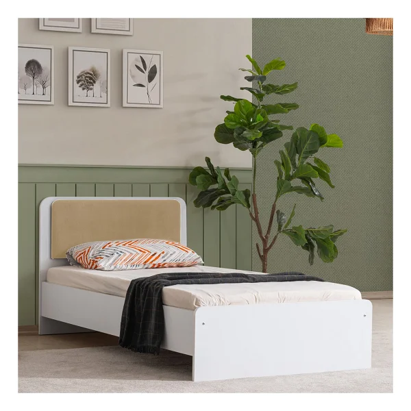 Setay Linda Genç Odası - 3 Kapılı Dolap, Karyola, Çalışma Masası - Beyaz - Görsel 4