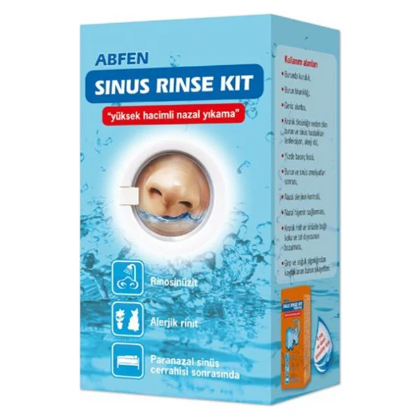 Abfen Sinus Rinse 25 X 240 Ml Burun Yıkama Kiti - Görsel 9