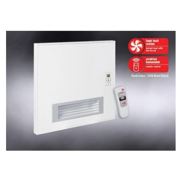 İvigo Efp4550e25b 2500 W Uzaktan Kumandalı Fanlı Konvektör Isıtıcı - Görsel 2