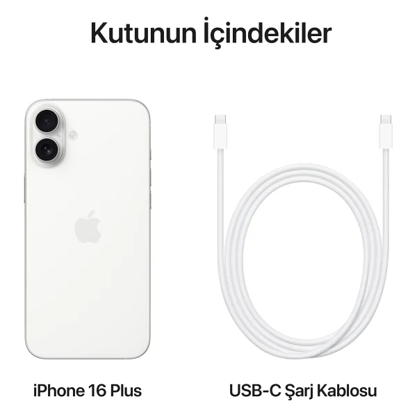 iPhone 16 Plus 128 GB Beyaz - Görsel 9