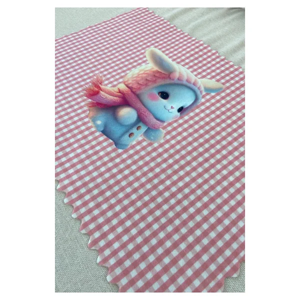 Montefair Yıkanabilir Karakterli Ilkokul Ve Okul Öncesi Beslenme Örtüsü Beslenme Bezi 3 Adet 35 X 50 Cm - Pembe - Beyaz - Görsel 2