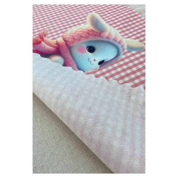 Montefair Yıkanabilir Karakterli Ilkokul Ve Okul Öncesi Beslenme Örtüsü Beslenme Bezi 3 Adet 35 X 50 Cm - Pembe - Beyaz - Görsel 4