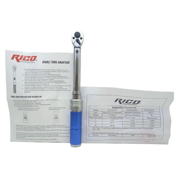 Rico 007-Rc1631 1/4 Cırcırlı Tork Kol - Görsel 5