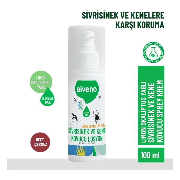 Siveno Sivrisinek Ve Kene Kovucu Sprey Krem 100 Ml - Görsel 9