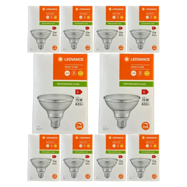 Osram Ledvance 10W (75W) 2700K (Sarı Işık) Par30 E27 Duylu Dim Edilebilir Led Spot (10 Adet) - Görsel 6