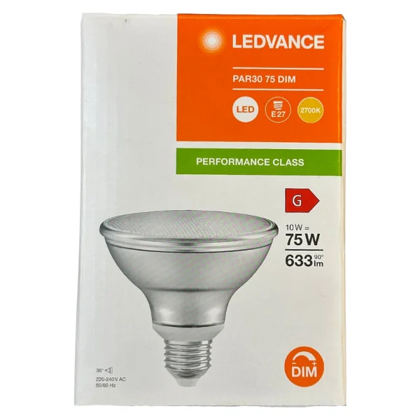 Osram Ledvance 10W (75W) 2700K (Sarı Işık) Par30 E27 Duylu Dim Edilebilir Led Spot (4 Adet) - Görsel 2