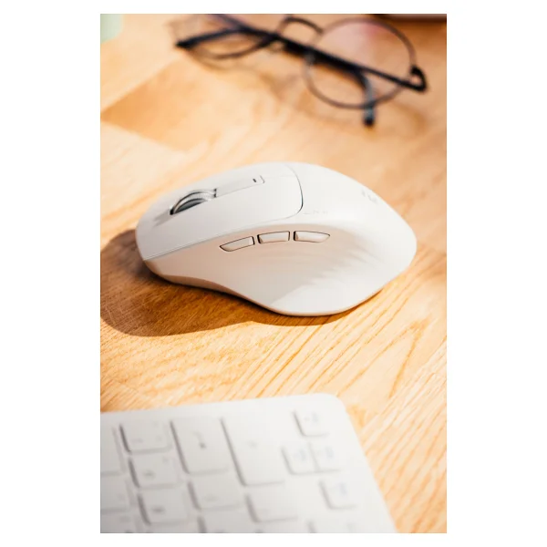 Everest Sm-Bt21 Beyaz Ergonomik Optik Kablosuz Mouse - Görsel 2
