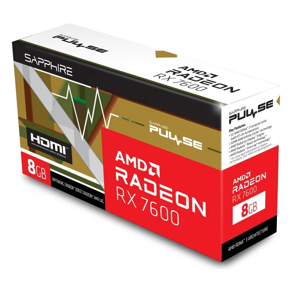 Sapphire RX 7600 Pulse 11324-01-20g 128bit Gddr6 8 GB Ekran Kartı - Görsel 2