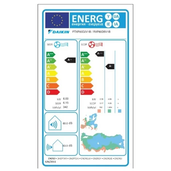 Daikin Sensira FTXF60D 22000 BTU A++ Inverter Duvar Tipi Klima - Montaj Dahil - Görsel 4