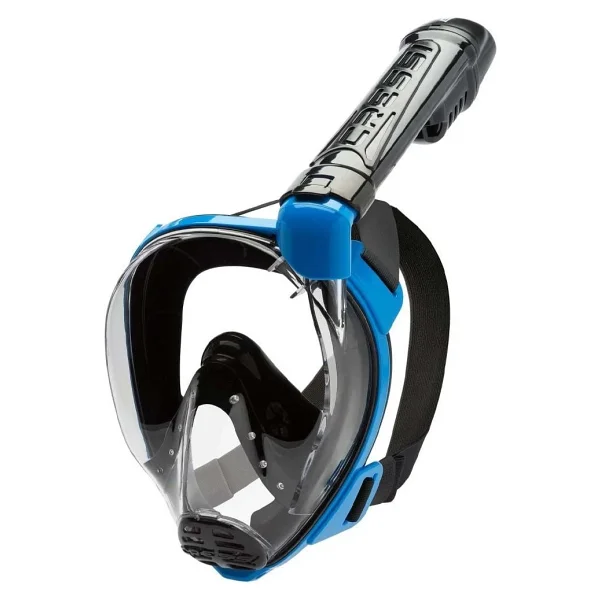 Cressi Baron S-M Beden Yetişkin Tam Yüz Maske Mavi-Siyah - Görsel 6