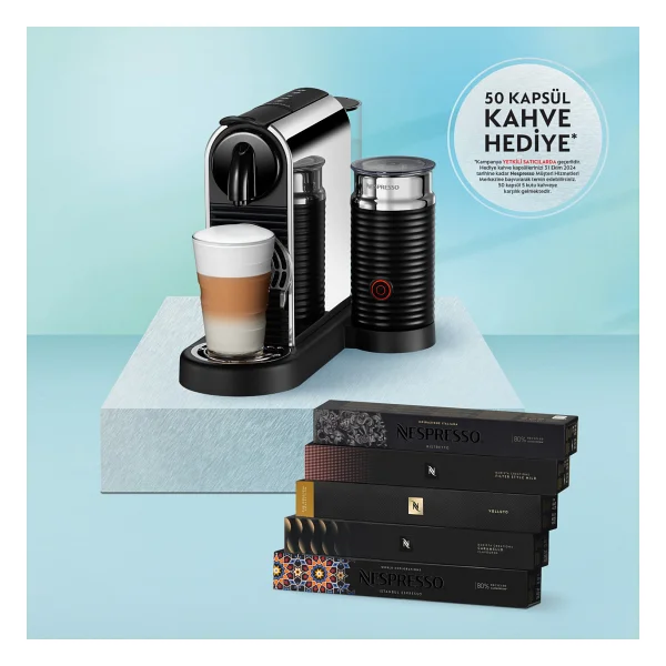 Nespresso D145 Citiz Platinum Bundle Kapsüllü Kahve Makinesi - Görsel 10