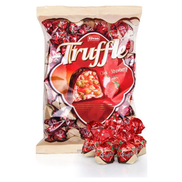 Elvan Truffle Çilekli Çikolata 1 Kg - Görsel 6