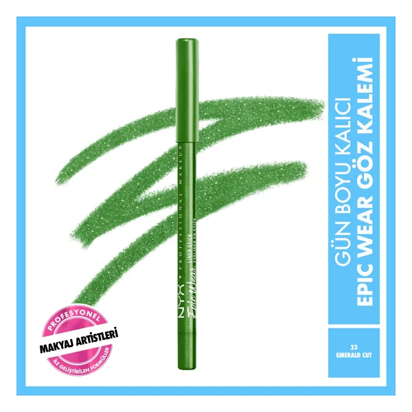 Nyx Professional Makeup Epic Wear Liner Sticks Göz Kalemi - Emerald Cut - Yeşil - Görsel 9