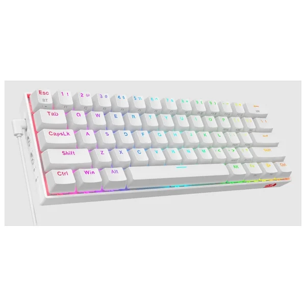 Redragon Draconic K530 Pro Beyaz RGB %60 Tkl Brown Switch Kablosuz Mekanik Oyuncu Klavyesi - Görsel 3