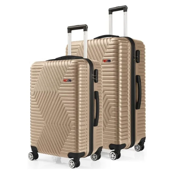 G&D Polo Suitcase Abs Orta Ve Büyük Boy Mürdüm 2'li Valiz Seti 600.09-B - 2'li Set - Görsel 9