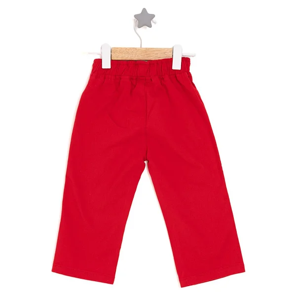Hellobaby Erkek Bebek Pantolon Celebration Reçme Paça Kırmızı - Görsel 2
