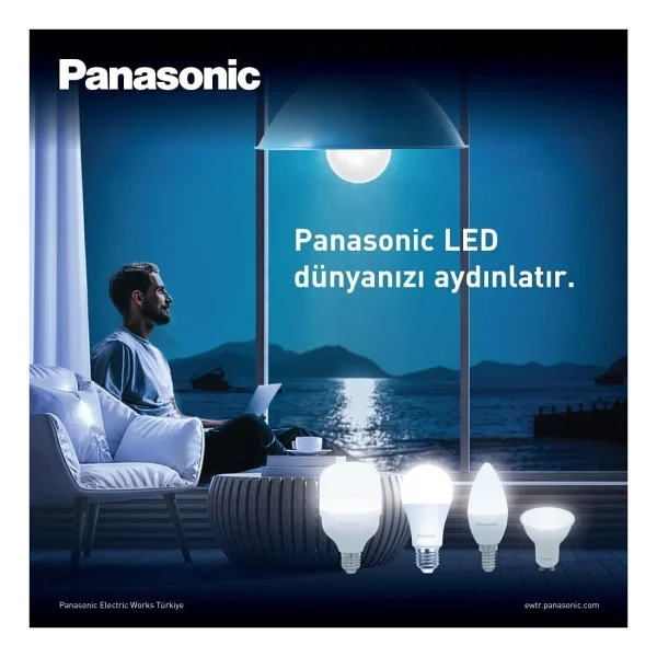 Panasonic Sarı Işık 8.5 W-60 W E27 LED Ampul - Görsel 5