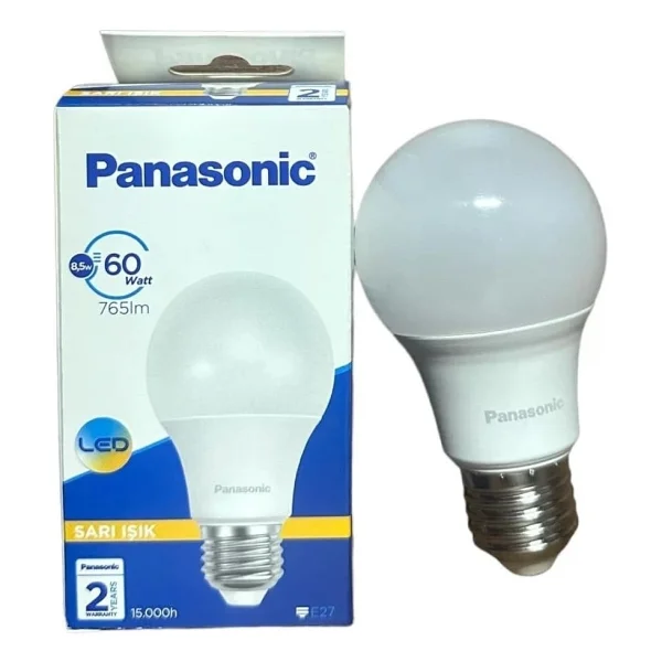 Panasonic Sarı Işık 8.5 W-60 W E27 LED Ampul - Görsel 2