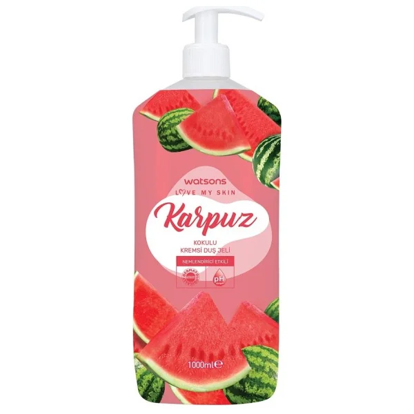 Watsons Kremsi Karpuz Kokulu 1000 Ml 2 Adet Duş Jeli - Görsel 2