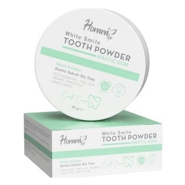 Homm Life Damla Sakızlı Beyazlatıcı 45 Gr Diş Tozu - Görsel 2