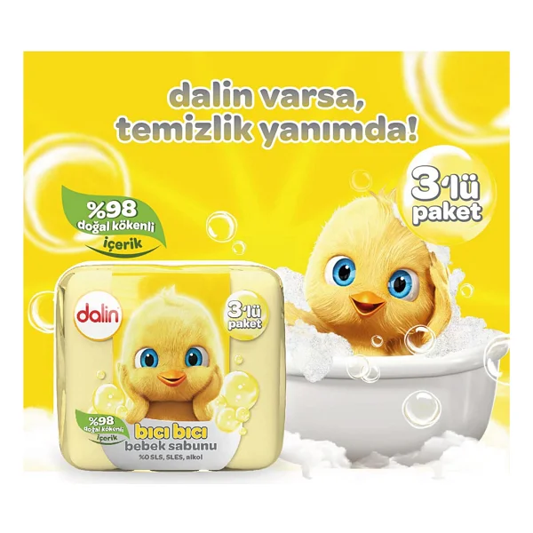 Dalin Bıcı Bıcı Bebek Sabunu 3x75 Gr - Görsel 2