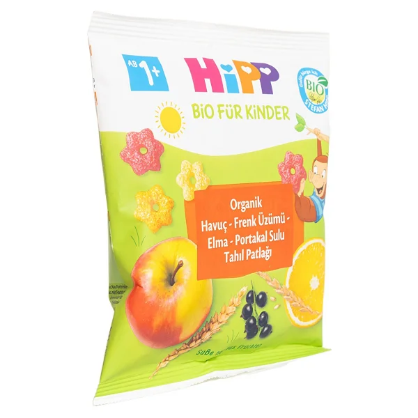 Hipp Organik Havuçlu Frenk Üzümlü Elmalı Portakallı Tahıl Patlağı - Görsel 3