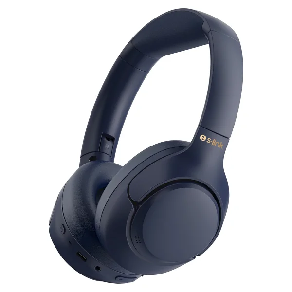 S-Link Doob ANC Lacivert Kulak Üstü Bluetooth Kulaklık - Görsel 3