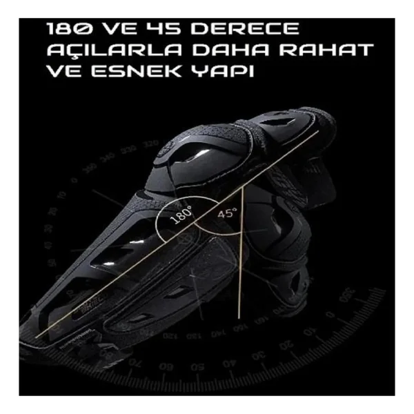 Scoyco K26 Profesyonel Mafsallı Motosiklet Dizliği - Görsel 3
