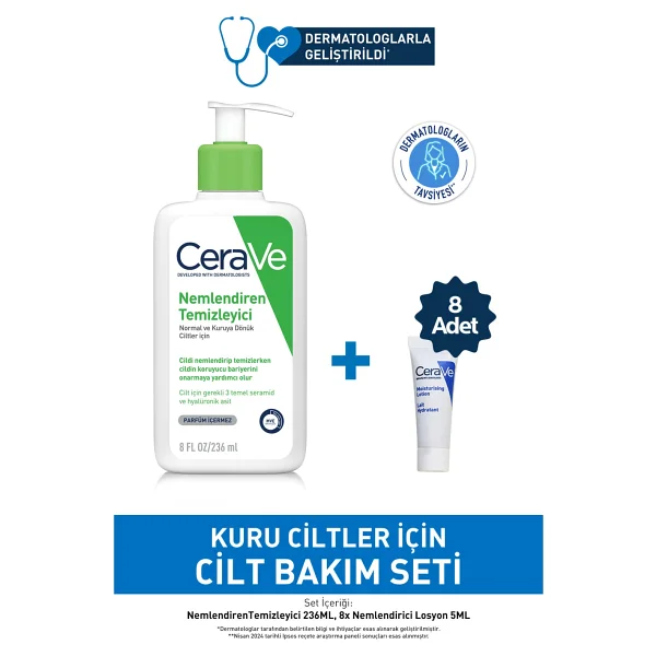 Cerave Kuru Ciltler Için Cilt Bakım Seti - Görsel 2