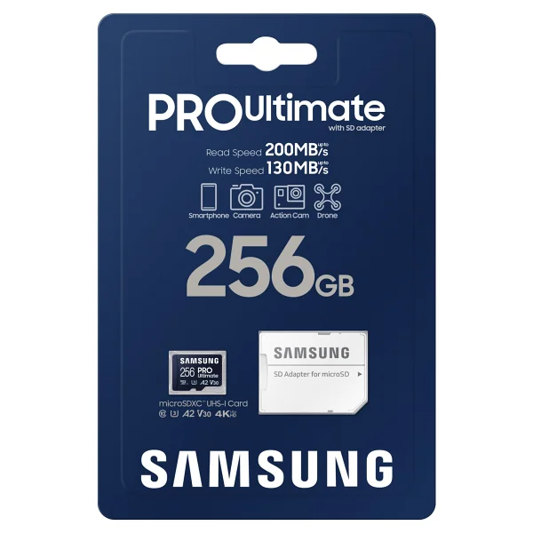Samsung Pro Ultimate MB-My256sa Uhs-I U3 A2 V30 256 GB Micro Sd Kart - Görsel 5