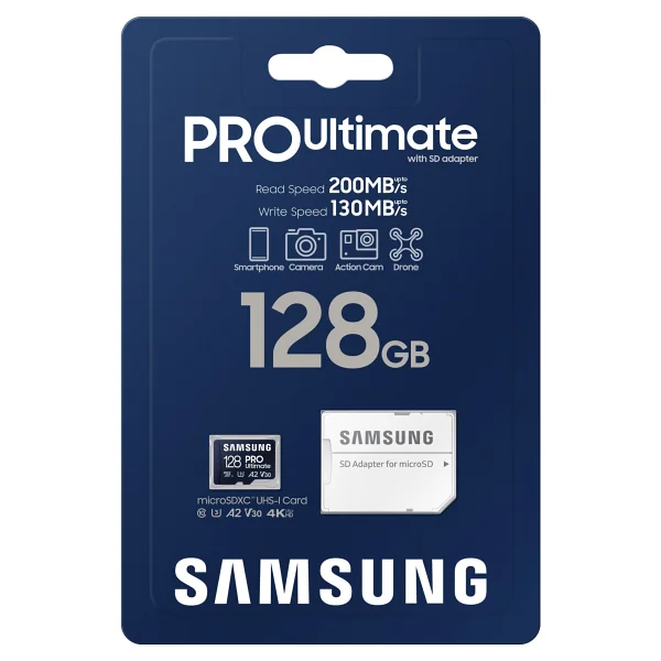 Samsung Pro Ultimate MB-My128sa Uhs-I U3 A2 V30 128 GB Micro Sd Kart - Görsel 3
