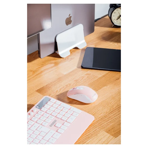 Everest Km-9676 Pembe Kablosuz Klavye Mouse Seti - Görsel 8