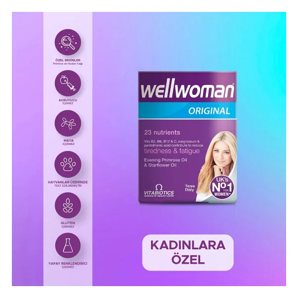 Vitabiotics Wellwoman 60 Tablet - Görsel 10
