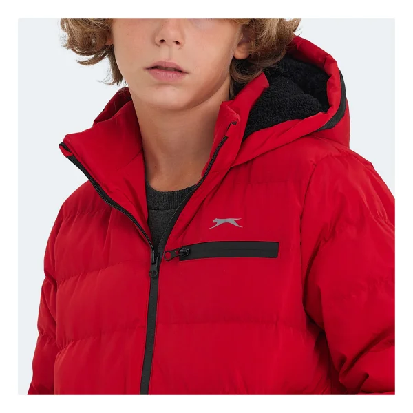 Slazenger Captain Kapüşonlu Çocuk Şişme Mont - Görsel 5