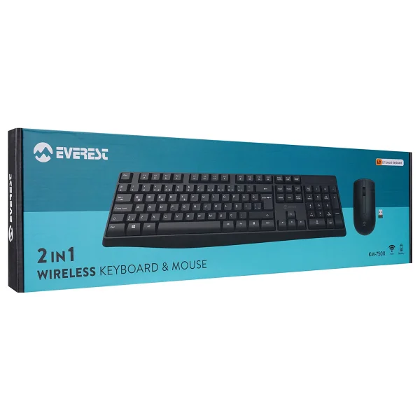 Everest Km-7500 Kablosuz Klavye Mouse Seti - Görsel 9