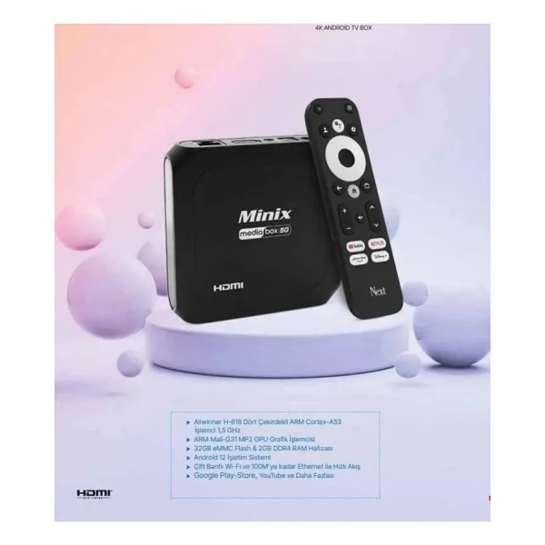 Next Minix Mediabox 5g 32 GB 4K Android TV Box - Görsel 3