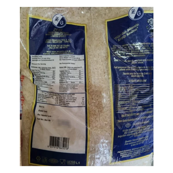 Zeki Gıda Gönen Baldo Pirinç 5 Kg - Görsel 2