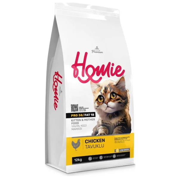 Homie Süper Premium Tavuklu 12 Kg Anne Ve Yavru Kedi Maması - Görsel 2