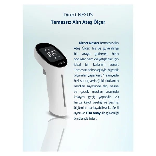 Direct Nexus Infrared Temassız Ateş Ölçer - Görsel 2
