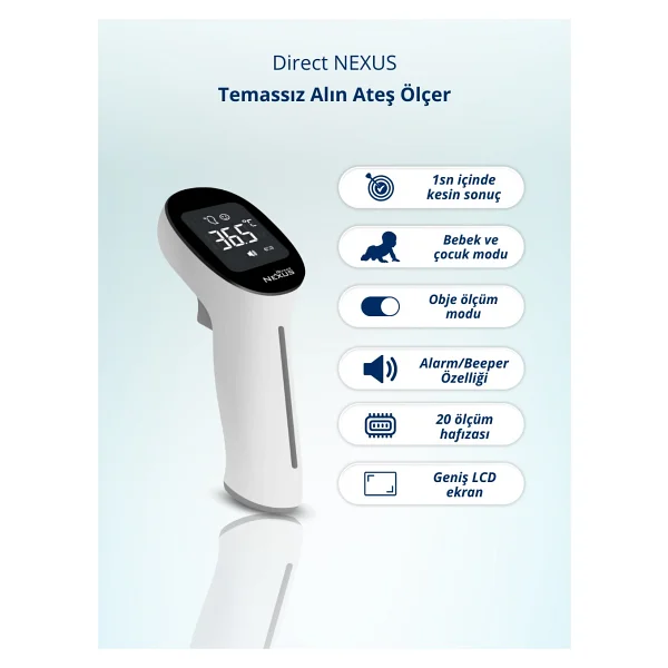 Direct Nexus Infrared Temassız Ateş Ölçer - Görsel 5