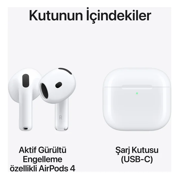 Apple AirPods 4. Nesil ANC Mxp93tu/A - Görsel 10