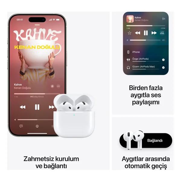 Apple AirPods 4. Nesil ANC Mxp93tu/A - Görsel 9