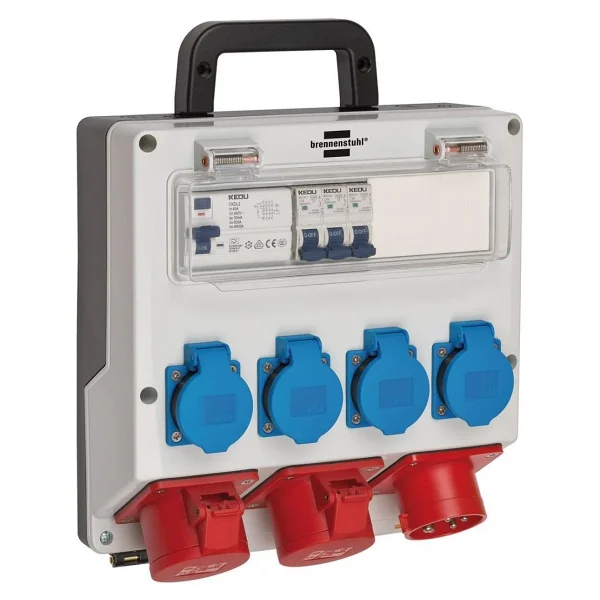 Brennenstuhl Ip44 Lisanslı Şantiye Kullanımına Uygun Duvar Tipi Sigorta Kutusu Şalterli Güç Dağıtıcısı 4/16a - 3x Ls 230v/16 A Beyaz - Görsel 8