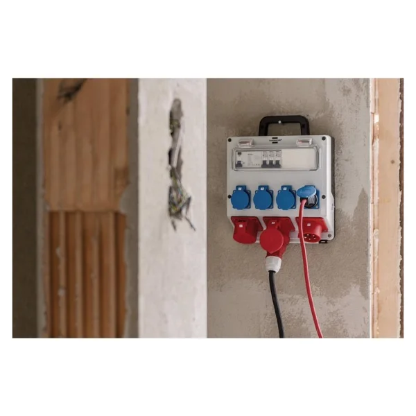 Brennenstuhl Ip44 Lisanslı Şantiye Kullanımına Uygun Duvar Tipi Sigorta Kutusu Şalterli Güç Dağıtıcısı 4/16a - 3x Ls 230v/16 A Beyaz - Görsel 4