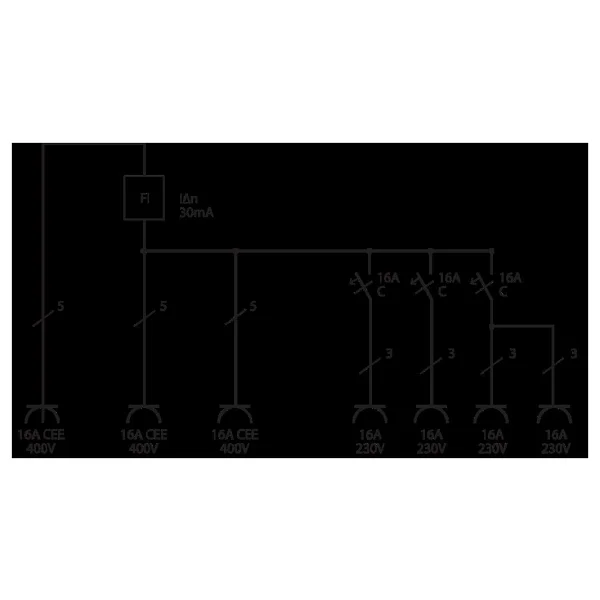 Brennenstuhl Ip44 Lisanslı Şantiye Kullanımına Uygun Duvar Tipi Sigorta Kutusu Şalterli Güç Dağıtıcısı 4/16a - 3x Ls 230v/16 A Beyaz - Görsel 5
