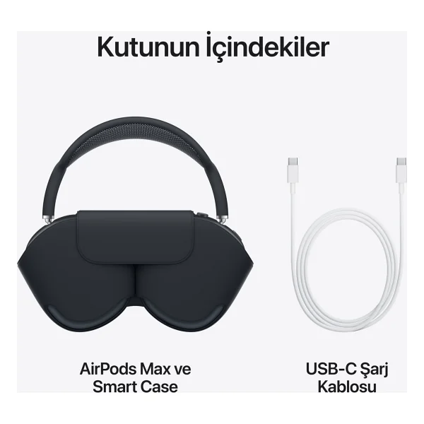 AirPods Max Type-C Gece Yarısı Mww43tu/A - Görsel 9