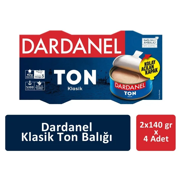 Dardanel Klasik Ton Balığı 2 x 140 gr x 4 Adet - Görsel 6